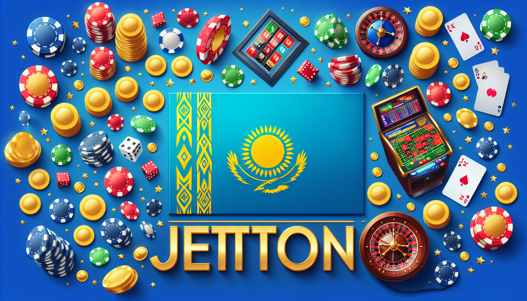Логотип онлайн казино JetTon на темном фоне